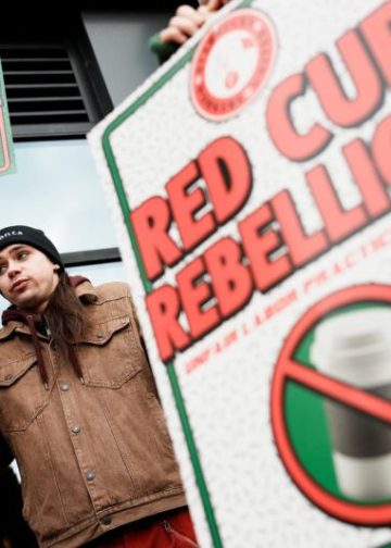 More than 1,000 Starbucks workers strike at 65 stores on Red Cup Day